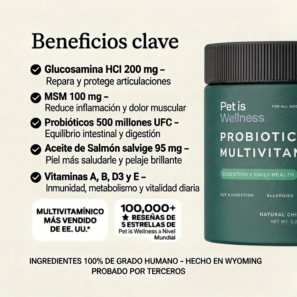 Multivitamínico PW-01™ Adiós alergias y comezón en sólo 21 días